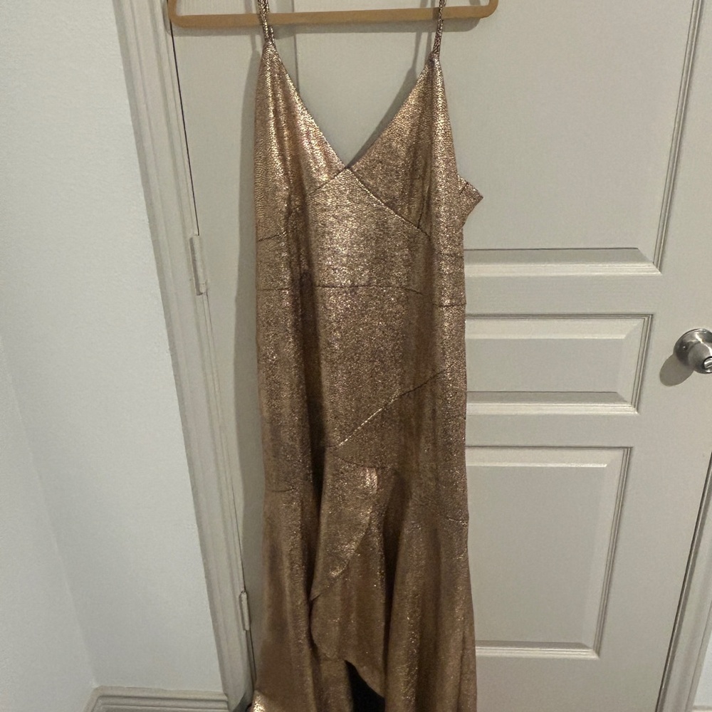 Rose Gold Anthropologie dress